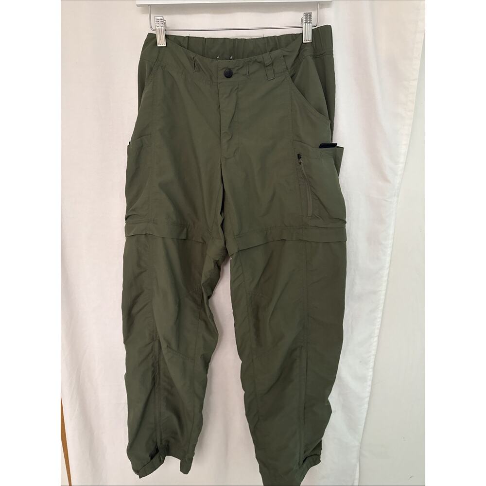 REI Women's Cargo Convertible Hiking Fishing Pants Shorts SZ 6 UPF30 Olive